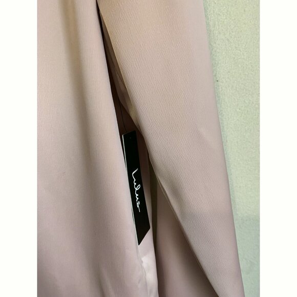 Lulus Dusty Pink Satin Top Size M Long Sleeves Quiet Luxury Romantic Soft Girl - Picture 7 of 10